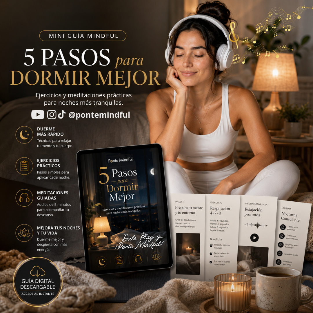 5 Pasos para Dormir Mejor | Mini Guía Mindful